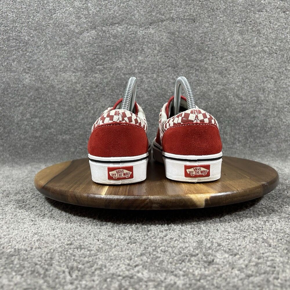 Vans ComfyCush Tear Check Women’s Size 8 Red White Athletic Skate Shoes Used - Picture 7 of 12